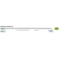 50 aiguilles à locher 16 cm inox pecheur carnassier au vif pecheur peche catalogue flashmer