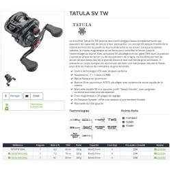 PROMO Moulinet casting Daiwa Tatula SV TW 103 XSL TATSVTW103XSL