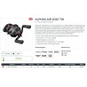 Alphas AIR 2020 TW 86 L Moulinet BaitCasting Daiwa ALAIR20TW86L Moulinet catalogue Daiwa 2021 pecheur-peche com