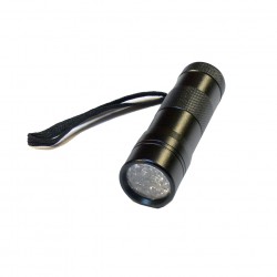 mini torche 12 led uv pour articles de pêche phosphorescents pecheur peche flashmer