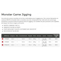 Canne Monster Game Jigging Hearty Rise HYMGJ60 80 100 acheter chez pecheur-peche.com
