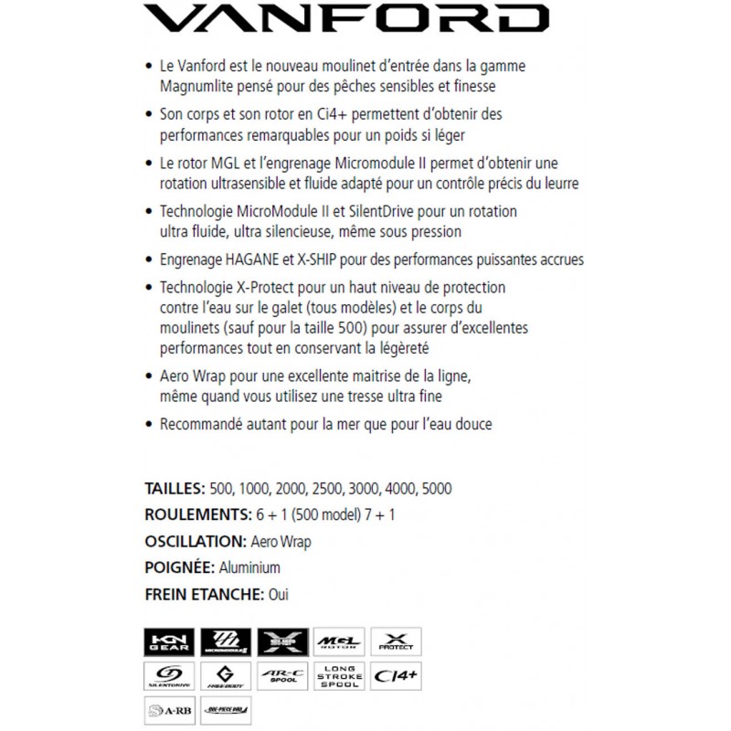 Molinete Shimano Vanford 1000 - ILHA DA PESCA Molinete Shimano Vanford 1000 - ILHA DA PESCA