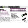 Canne mouche Carnassier Mer JMC Furious Fly 4 brins poignee camou catalogue JMC 2022