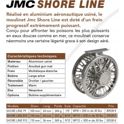 Moulinet Mouche JMC Shore Line 79 Shoreline 810 Shoreline 912 catalogue JMC 2022