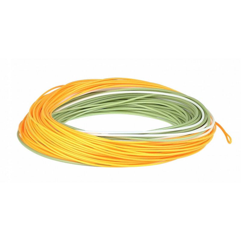 Soie de peche JMC Mouches de Charette Monster WF 9 F orange-blanc-vert pale SEMO09F acheter chez pecheur-peche com
