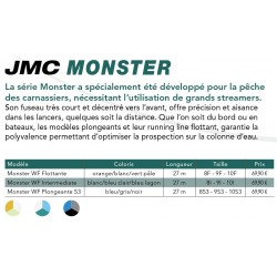 Soie de peche JMC Mouches de Charette Monster WF flottante intermediaire plongeante S3 catalogue jmc 2023
