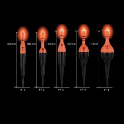 Flotteur peche lumineux fuji ff1 ff2 ff3 ff4 ff5 chez pecheur peche com
