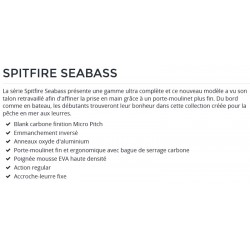 Canne Spinning Seabass Daiwa Spitfire SB catalogue pêche Daiwa 2022 2023
