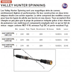 Canne spinning Valley Hunter UL VHS-642UL  VHS-692L VHS-712 ML catalogue pêche Hearty Rise 2023