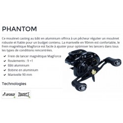 moulinet casting Daiwa Phanton 100  PT100 L PT100 HL catalogue articles pêche Daiwa 2023