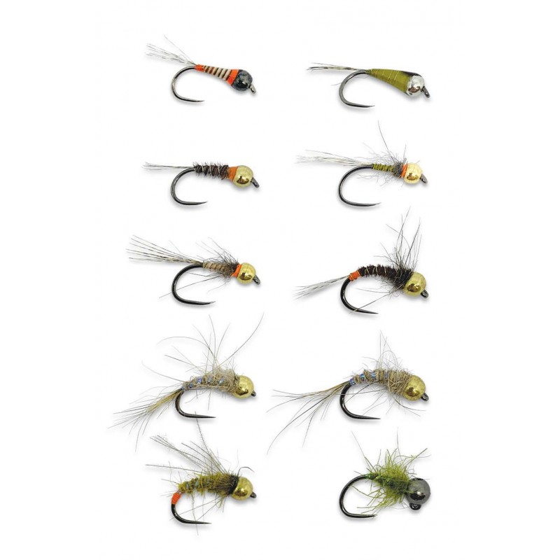 Kit de pêche10 Nymphes Printemps LJ catalogue pêche Laurent Jauffret 2023