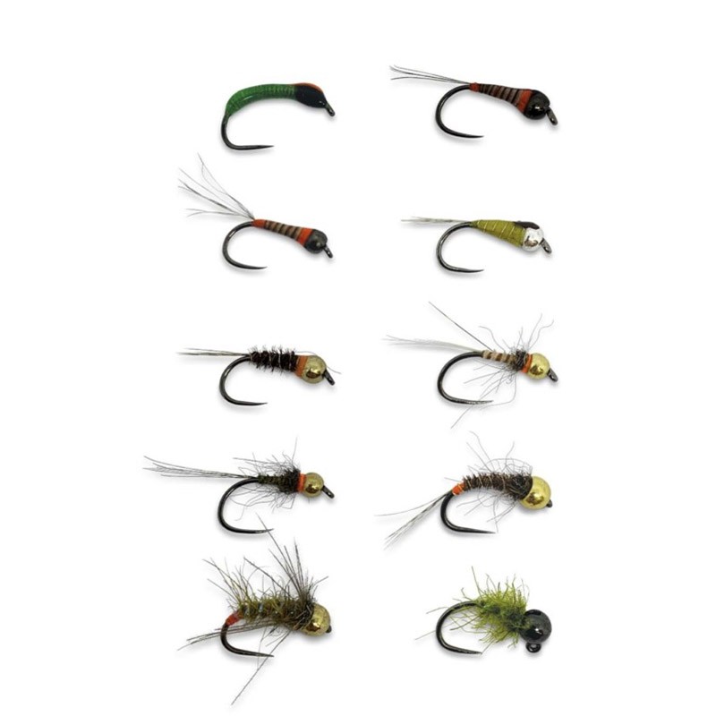 Kit de pêche10 Nymphes été LJ catalogue pêche Laurent Jauffret 2023
