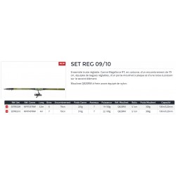 Ensemble peche Daiwa truite canne telereglable  moulinet freine arriere