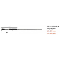 PROMOTION canne Ionizer G2 1.68 M 5-21 G INGSFT 562 M Float Tube Spin