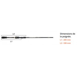 poignee talon canne Ionizer G2 1.83 M 10-40 G Verticale Serie INGSV 602 H Canne Sakura SAPRL800460-1+1H nouveauté Sakura 2023