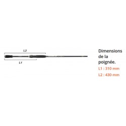 poignée talon canne Ionizer G2 2.16 M 5-25 G INGSL 712 ML Canne Long Range Spinning SAPRL801071-1+1ML catalogue Sakura 2023