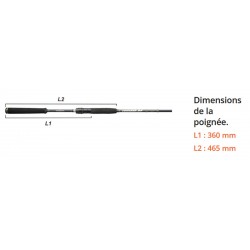 poignée talon canne Ionizer G2 2.33 M 5-25 G INGSL 782 ML  Canne Long Range Spinning SAPRL801078-2ML catalogue Sakura 2023