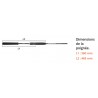 talon poignée canne Ionizer G2 2.33 M 10-35 G INGSL 782 M Canne Long Range Spinning SAPRL801078-2M catalogue Sakura 2023