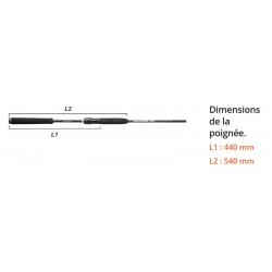 POIGNEE TALON canne Ionizer G2 2.74 M 15-55 G INGSL 902 MH Canne Long Range Spinning SAPRL801090-2MH catalogue peche Sakura 2023