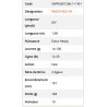 Caractéristiques Canne Casting Ionizer G2 1.98 M 14-100 G INGCP 662 XH Power Game Serie SAPRL801266-1+1XH nouveaute Sakura 2024