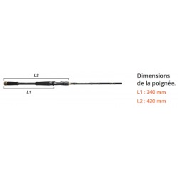 Talon poignée Canne Casting Ionizer G2 1.98 M 14-100 G INGCP 662 XH Power Game Serie SAPRL801266-1+1XH nouveaute Sakura 2024