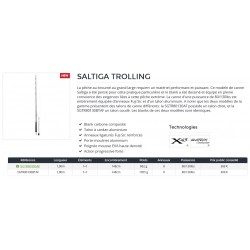 Canne traine trolling Daiwa Saltiga Trolling 80-130 Lbs Talon Droit talon coudé  catalogue pêche Daiwa 2023