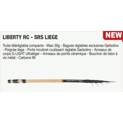 Liberty RC SRS Liege faible encombrement catalogue peche garbolino truite 2024