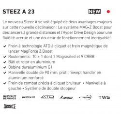 SUPER moulinet casting  Steez 23 A2 TW 1000 HL 1000 XHL catalogue article peche Daiwa 2024
