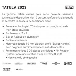 TOP moulinet casting Daiwa Tatula 2023 TW 100 L 100 HL 100 XHL catalogue article de peche Daiwa 2024
