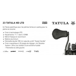 Moulinet Casting brochet carnassier mer 23 Tatula HD 200 HL LTD TATULAHD200HLLTD catalogue peche Daiwa 2024