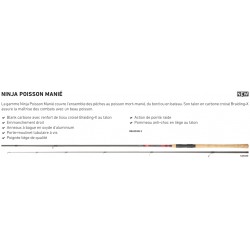 Top canne Ninja Poisson Manie 3,20 m 20-60 g Ninja Dead Bait 32 NJDB32BF catalogue articles de peche Daiwa 2024