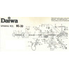 SAV reparation manivelle Moulinet BG 30 Daiwa 6-B71-3501 catalogue SAV réparation entretien moulinet pêche