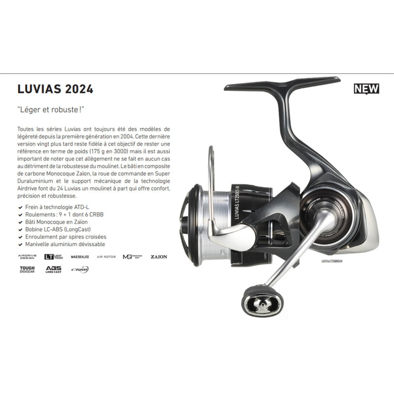 Moulinet DAIWA 24 Vertice 35 5000C LD - Moulinet Carpe Longue Distance Big Pit
