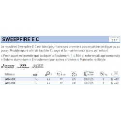 Sweepfire E 4500 C SWE4500C Moulinet Daiwa chez pecheur peche com catalogue daiwa 2019