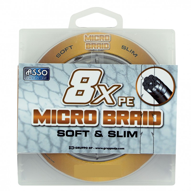 Tresse 8 x  micro braid pecheur leurre peche carnassier asso 150m