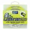 tresse pecheur leurre peche carnassier 8 x lure braid fluo 150 asso