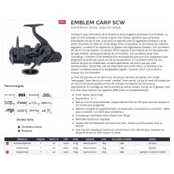 Moulinet Daiwa Emblem Carp 35 SCW QD 45 SCW QD catalogue Daiwa 2020 carpiste
