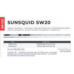 Sunsquid SW20 Canne Egi Sunset catalogue Sunset 2020