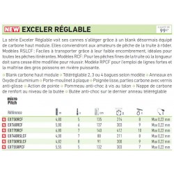 Exceler Réglable canne Truite téléréglable Daiwa pecheur-peche.com